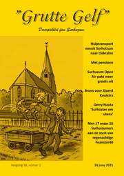 Grutte Gelf is it doarpsblêd fan en foar Surhuzum. Jiergong 38, nûmer 2, 24 juny 2025