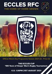 Eccles Beer Festival 2021 programme