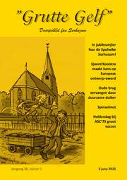 Grutte Gelf is it doarpsblêd fan en foar Surhuzum. Jiergong 38, nûmer 1, 3 juny 2025