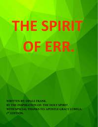 This Gospel Book helps us understand how we have been elevated in such a higher glory in Christ Jesus that we live above the err of this passing generation.